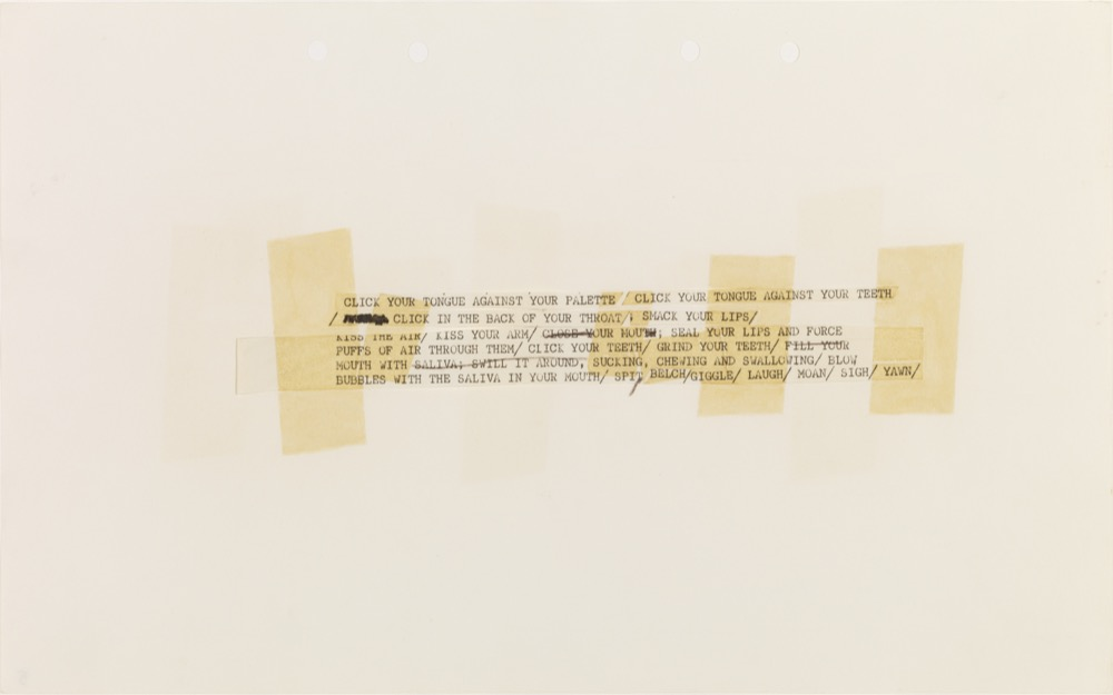 Sounds: Working Drawings