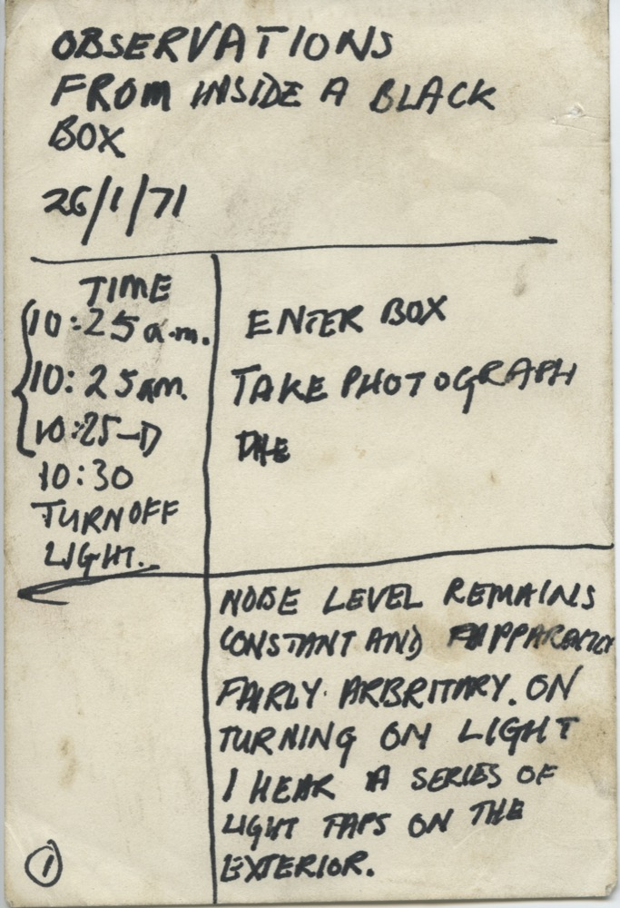 Stuff Box Object: Observations From Inside A Black Box
